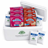 Smucker's Uncrustables Frozen Sandwich Variety Pack, Peanut Butter & Raspberry Spread and Whole Wheat Peanut Butter & Strawberry Jam, 24 Count