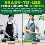 IA Basil Pesto Paste Ready to Use in a 2.82oz (80g) Tube - Perfect as an Appetizer and for a Variety of Recipes, Gluten-Free, Recyclable