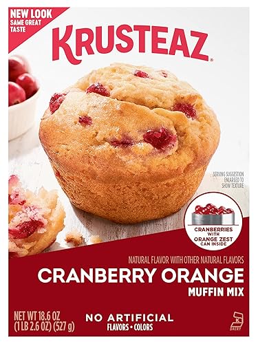 Krusteaz Cranberry Orange Muffin Mix, 18.6 OZ (Pack of 3)