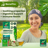Hanan Soursop Leaf Tea Bags - 100% Natural Hojas de Guanabana Leaves - Graviola Tea, Hand-Selected Soursop Leaves for Digestive Support & Calming
