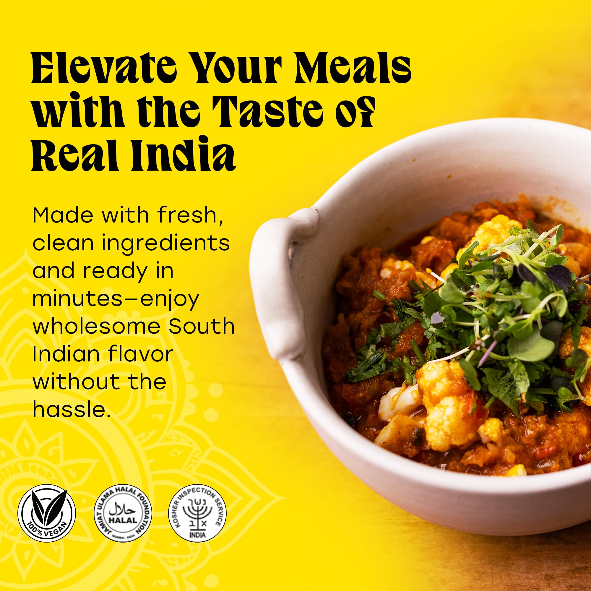 Truly Indian Madras Curry Sauce | Vegan, Authentic Traditional Indian Food Cooking Sauces | Made Fresh in India With Locally Grown Ingredients | Add