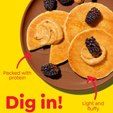 Eggo Protein Frozen Pancakes, Frozen Breakfast, Protein Snacks, Vanilla, 14.8oz Box (12 Pancakes)