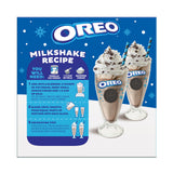 Frankford Candy OREO Cookies and Cream Milkshake Gift Set with Cookie Pieces, 2 Glass Cups, 2 Straws, and Ice Cream Scoop