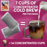 Sarasota Coffee 1905 Cold Brew Coffee Bags | Sweet Cream Jamaican Me Crazy | Blonde-Medium Roast | Smooth & Low Acid | Ground Filter Packs | Cold Brew