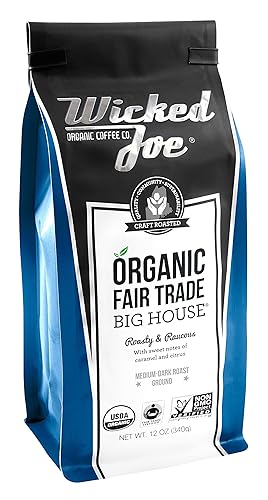 Wicked Joe Coffee Big House Ground, 12 oz, Blue