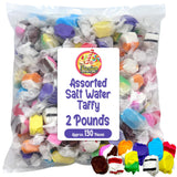 Assorted Salt Water Taffy Individually Wrapped - 2 Pound Bag - Saltwater Taffy Bulk Candy Individually Wrapped - Old Fashioned Retro Candy - Party