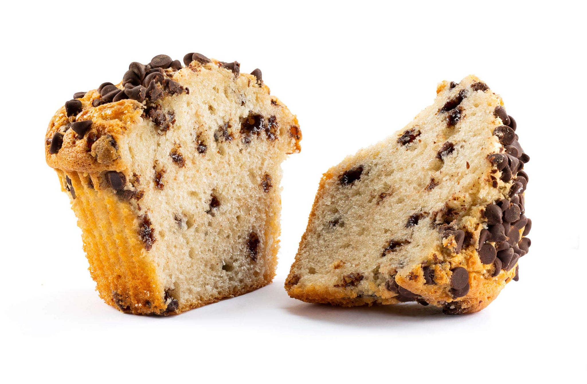 Fresh Bakery Muffins | Chocolate Chip Muffins | 4 Individually Wrapped Muffins Included | Delicious Coffee Cake | 4 oz Per Muffin | Stern’s Bakery