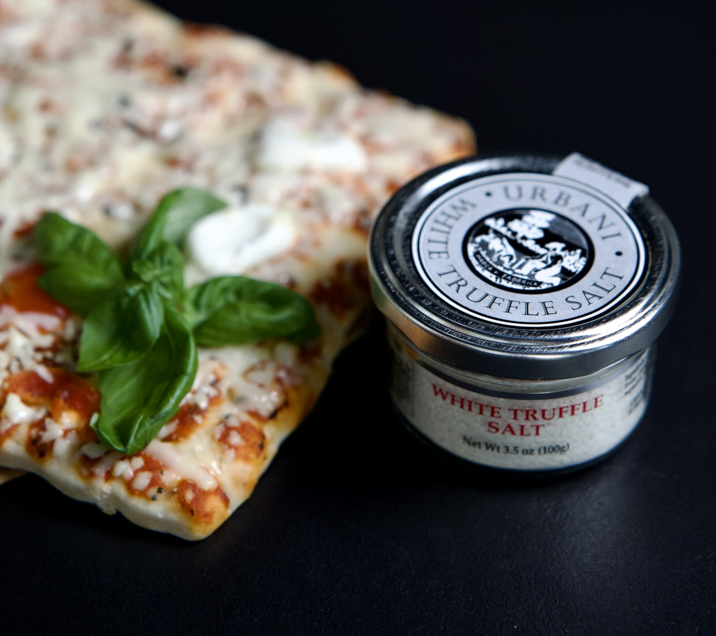 Urbani White Truffle Salt 3.5 oz - Gourmet Seasoning Truffle Sea Salt with Guérande Sea Salt & Real Pieces, Luxury Finishing Salt for Cooking