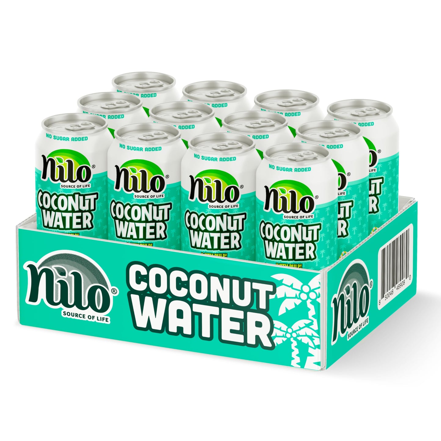 NILO 100% Pure Coconut Water | NO Sugar added | GMO FREE | NOT from Concentrate | 10.8 oz (Pack of 12)