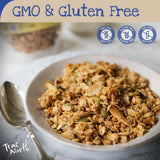 True North Granola - Gluten Free Maple Vanilla Granola, Low Carb, Nut Free and Non-GMO, Bulk Bag, 25 lb.