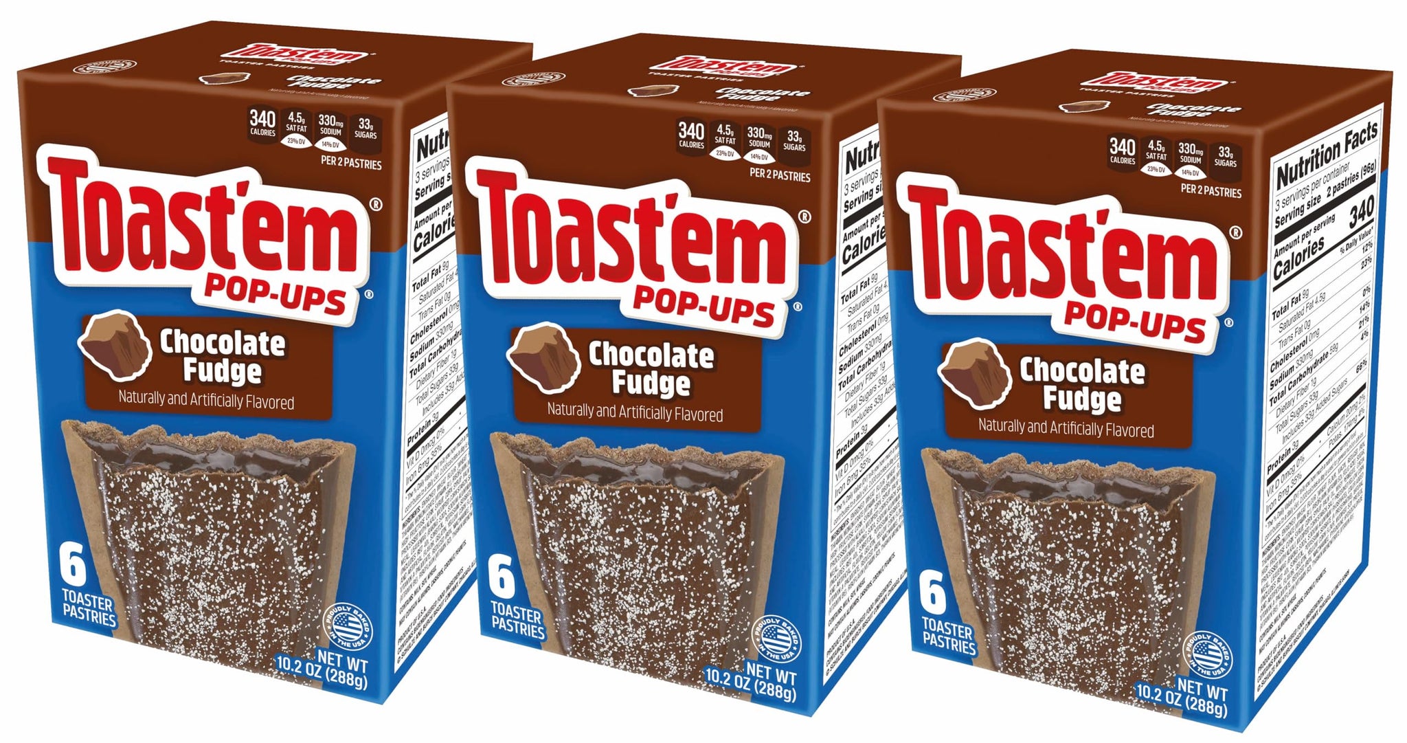 Toast'em Frosted Pastry Tart, Fudge, 11 Ounce