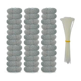 36 Pack Washing Machine Lint Traps with 36 Nylon Cable Ties, Laundry Mesh Washer Sink Drain Hose Screen Filter the Laundry Water Lint Trap Snare Net