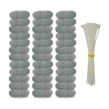 36 Pack Washing Machine Lint Traps with 36 Nylon Cable Ties, Laundry Mesh Washer Sink Drain Hose Screen Filter the Laundry Water Lint Trap Snare Net