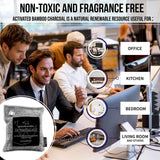 Nature Fresh Premium Bamboo Charcoal Air Purifying Bag - Scent Free Odor Eliminator for Home and Car- Kid and Pet Friendly Air Fresheners and Odor