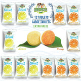 ECO-GALS Eco Spinz Garbage Disposal Soap for Cleaning Kitchen Sinks and Drains 6 ct. Lemon & 6 ct. Orange Citrus Scent