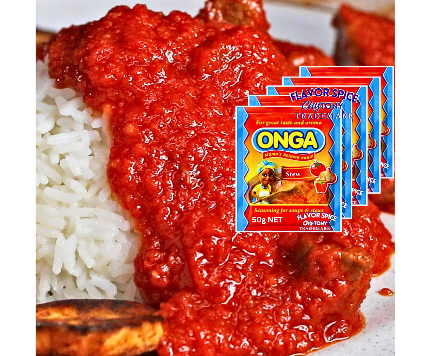 Onga Stew Seasonings 8g (1 Roll (Pack of 10)