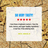Every Body Eat Crispbread Crackers, Variety Pack - Gluten Free, Grain Free, Vegan, Dairy Free, and Seed Oil Free (5 Ounce Pack of 3)
