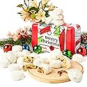 David’s Cookies Merry Christmas Butter Pecan Meltaway Cookies in Sweet Sampler Tin - Soft Gourmet Butter Cookies with Crunchy Pecans - Festive Holiday