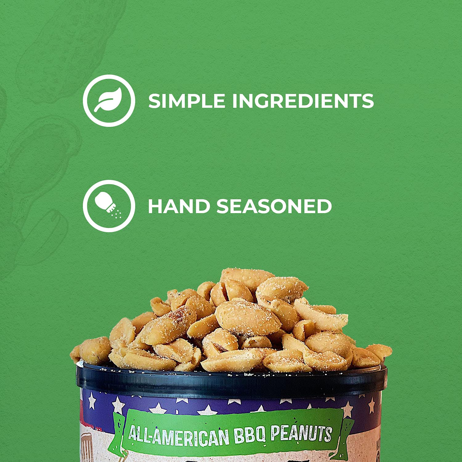 Belmont Peanuts Dill Pickle Gourmet Virginia Peanuts, 10 oz, All American Collection