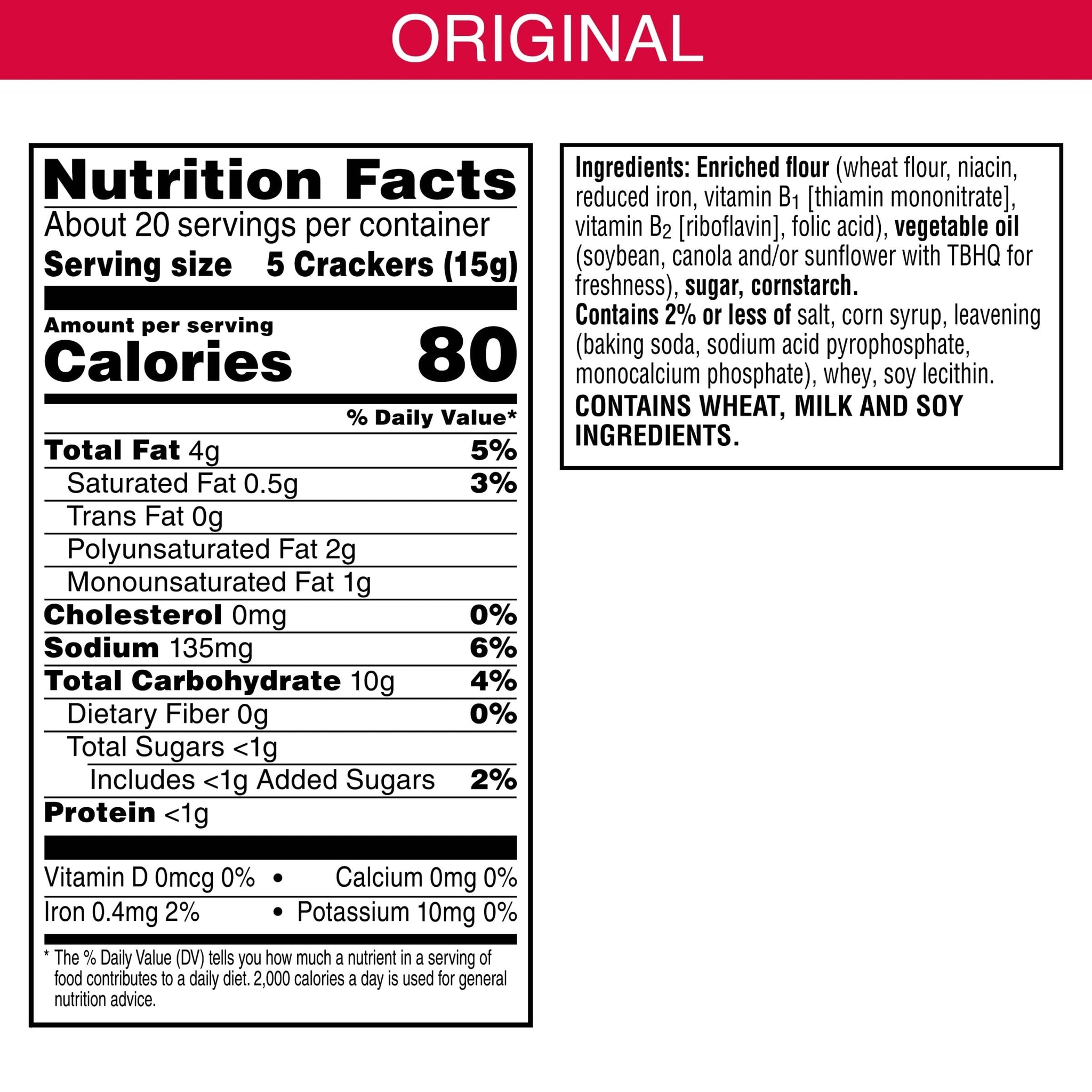 Town House In Bloom Oven Baked Crackers, Original, Party Snacks, Spring, 11oz Box (1 Box)