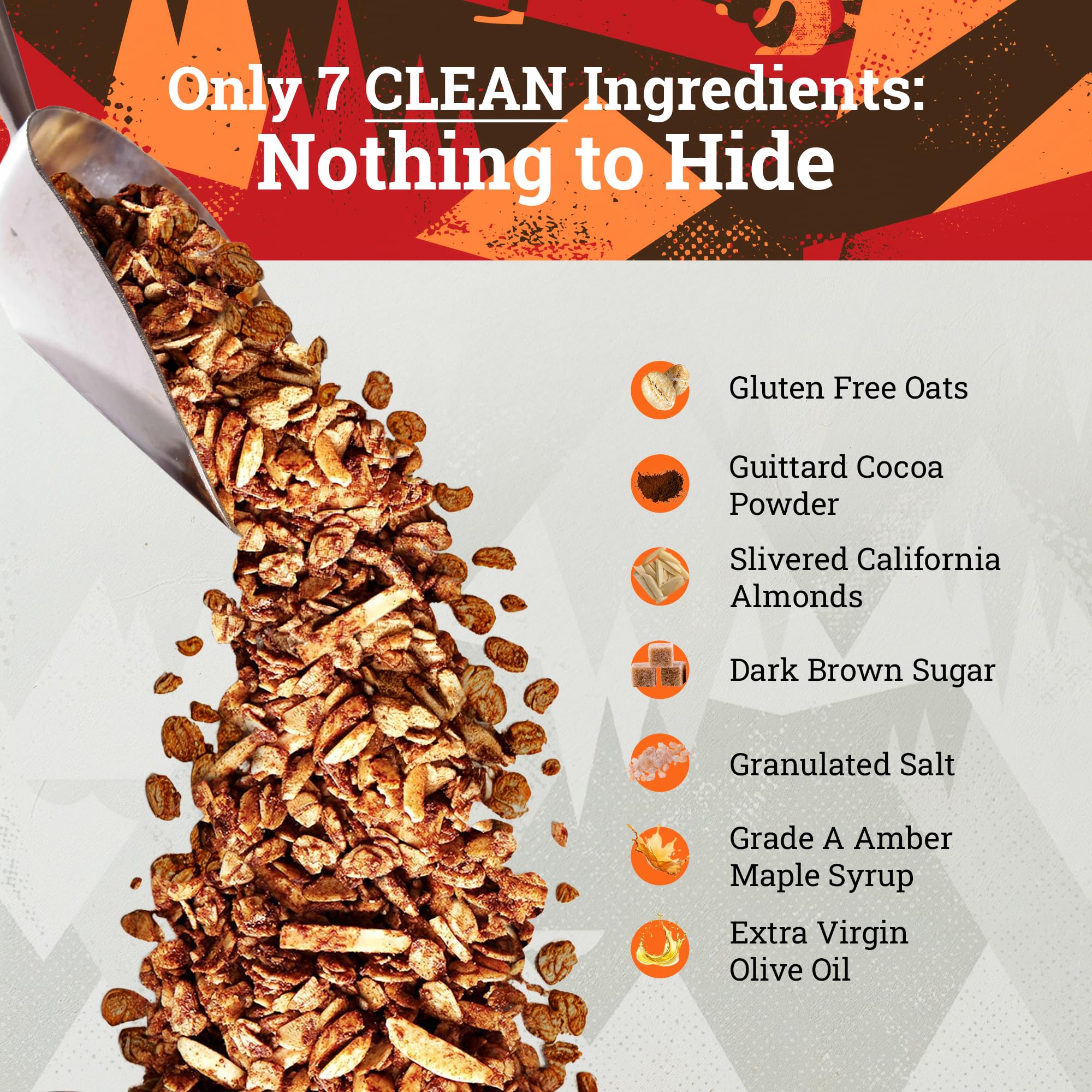 Ladera Cocoa Almond Granola - Low Sugar Chocolate Breakfast Cereal, Gluten Free & Vegan, Honest Ingredients, 20 LB