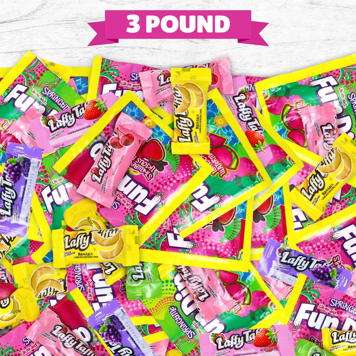 Candy Mix 3 lb, Individually Wrapped Assorted Variety Pack, Bulk, Bulk