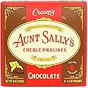 Aunt Sally's Creamy Chocolate Pralines- 6 count box- New Orleans Most Famous Praline- Handmade Pecan Candy