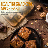 Oh! Nuts Pecans Halves & Wholes - Raw - 100% Natural - 2 lb - Raw Georgia Pecans - Packed in New York Zip-Seal Bag for Exceptional Freshness