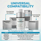 Think Crucial Ice Machine Cleaner & Descaler - THE ICE DOMINATOR - 10 Cleanings - Compatible with Scotsman Ice Machines - Nickel Safe Citric Acid