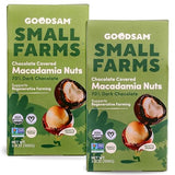 GoodSAM Organic Chocolate Covered Macadamia (Pack of 2) - No Sugar Added, Non GMO, Vegan, Regenerative Farming, Direct Trade