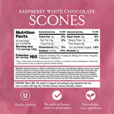 English Scone Mix, Raspberry White Chocolate by Sticky Fingers Bakeries - Easy to Make English Scones Fresh Baked, Makes 12 Scones (1pk)