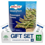 Salutem Vita - Steamable Frozen Asparagus Spears, 8 oz, Gift Set - Pack of 10