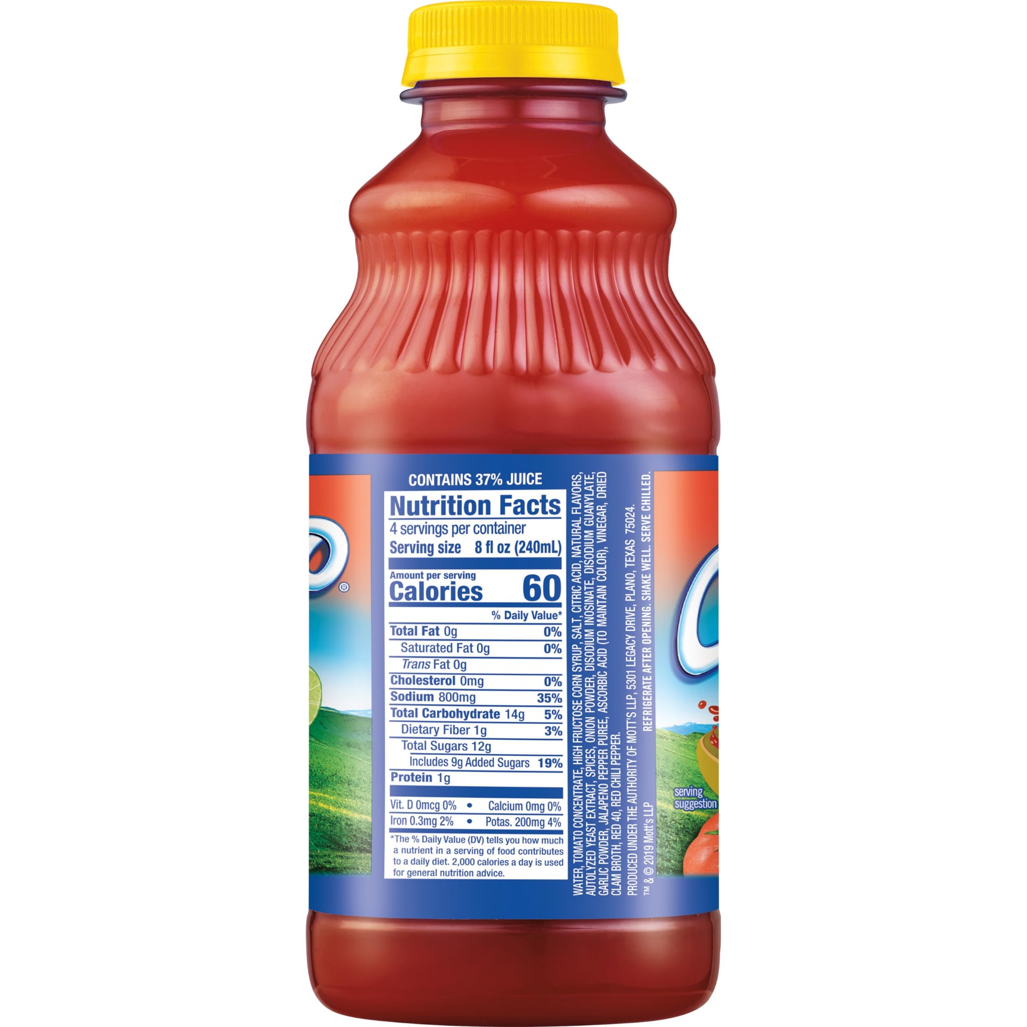 Clamato Picante Tomato Cocktail, 32 fl oz bottle (Pack of 12), Authentic Spicy Flavored Tomato Juice, Perfect Mixer for Micheladas and Bloody Mary