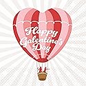 Boston International Cocktail Napkins Disposable 3-Ply Paper Party Napkin Pack, 5" x 5", Heart Air Balloon, 20-Count