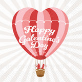 Boston International Cocktail Napkins Disposable 3-Ply Paper Party Napkin Pack, 5" x 5", Heart Air Balloon, 20-Count