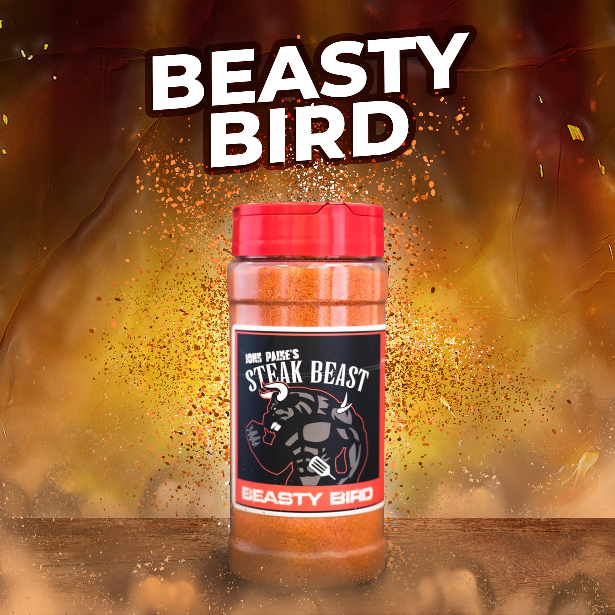 John Paine Beast Bird Chicken Seasoning: Award-Winning BBQ Seasonings and Rubs - Sweet and Spicy Flavor, Ideal for Chicken BBQ Rub Seasoning And All