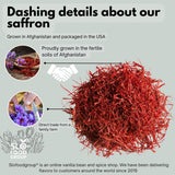 Persian Saffron Spice from Afghanistan by Slofoodgroup, Premium Quality Saffron Threads, All Red Saffron filaments for cooking, tea, Baking and More