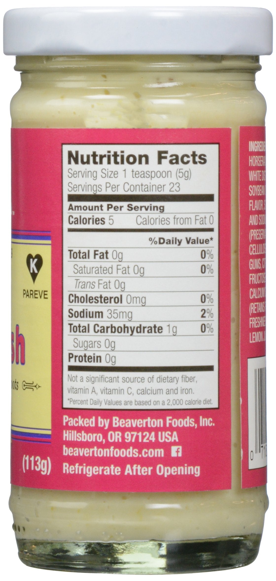 Beaver Extra Hot Horseradish, 4-ounces (Pack of 12)