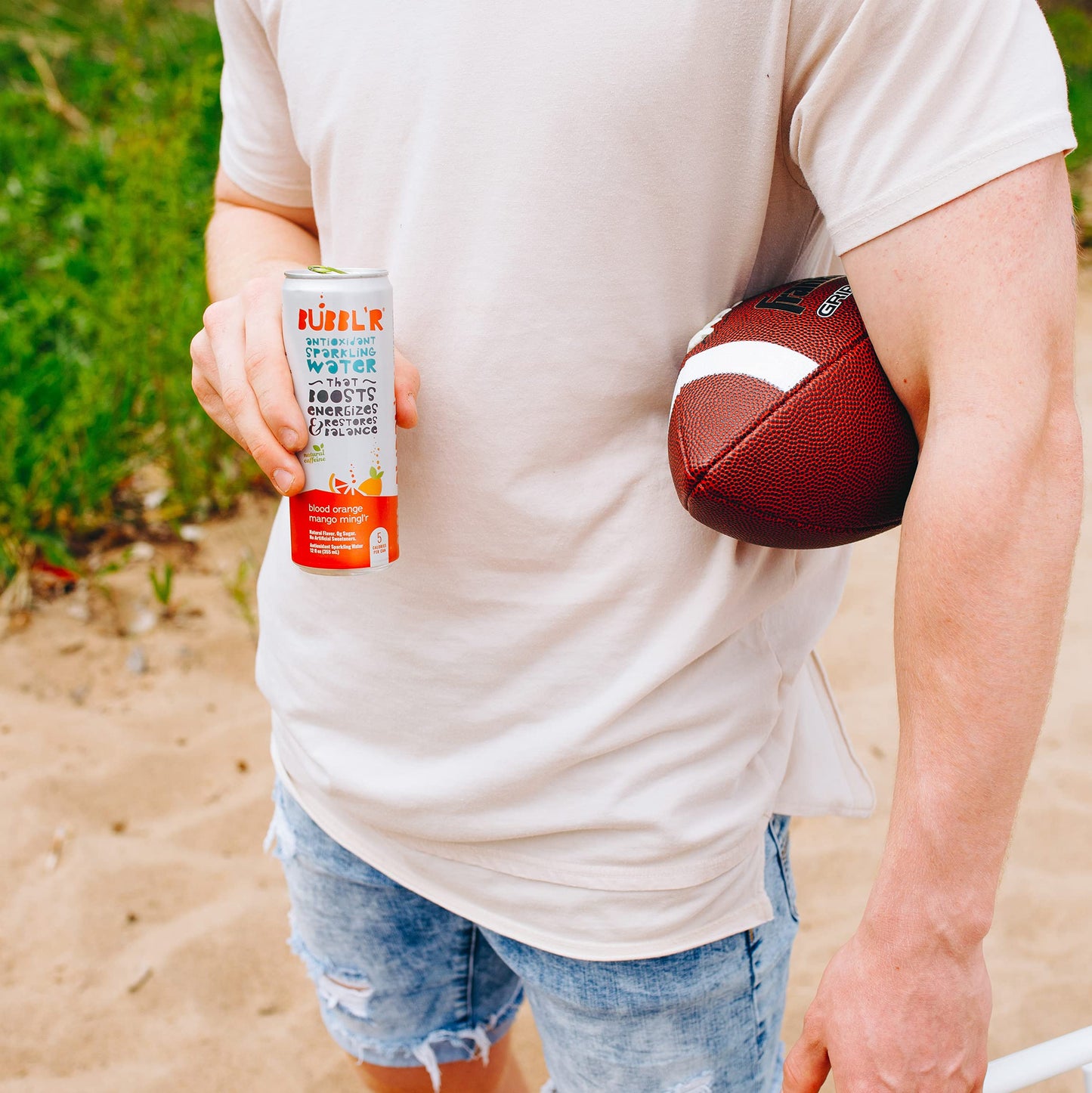 BUBBL'R blood orange mango mingl'r, Antioxidant Sparkling Water with Natural Caffeine, 0g Sugar, Gluten Free, All Natural Flavors, 12 Fl Oz Cans, 12