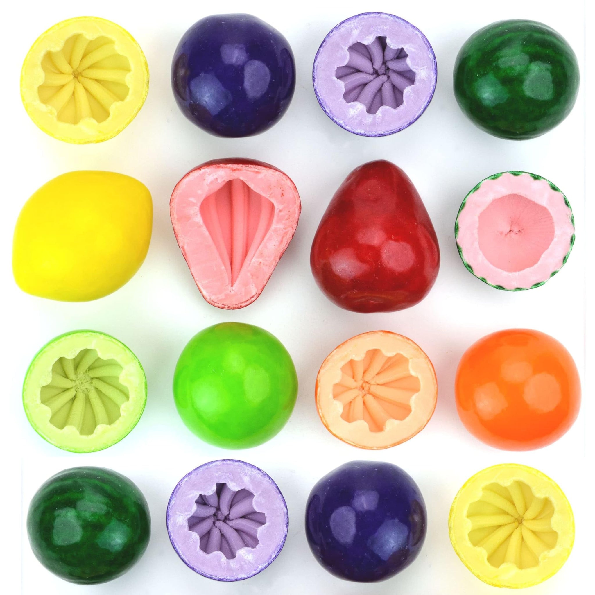 Giant Gumballs - 2 Bags of Mega Fruit Gumballs - 2 Inch Giant Chewing Bubble Gum - Big Fruity Gum 1.75 Lb per Bag