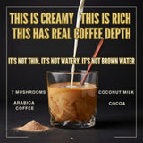 Eluna Mushroom Coffee - 7 Mushroom Blend with L-Theanine - Smooth, Creamy Taste, Calm Energy - Low Caffeine - 30 Servings