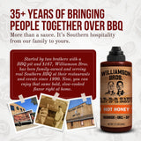 Williamson Bros - Hot Honey Southern BBQ Sauce | Sweet & Spicy, Gluten-Free, No High Fructose Corn Syrup, 15.5 oz