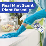 Mighty Mint All-Purpose Cleaner Spray - Plant-Based, Multi-Surface Cleaning for Kitchen, Bathroom & Home - Cuts Grease, Dirt & Grime - Peppermint