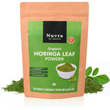 Nuvra by Nature Organic Moringa Leaf Powder - 1 lb | 100% Pure & Natural, Premium Quality Superfood for Smoothies, Tea & Lattes | Certified USDA