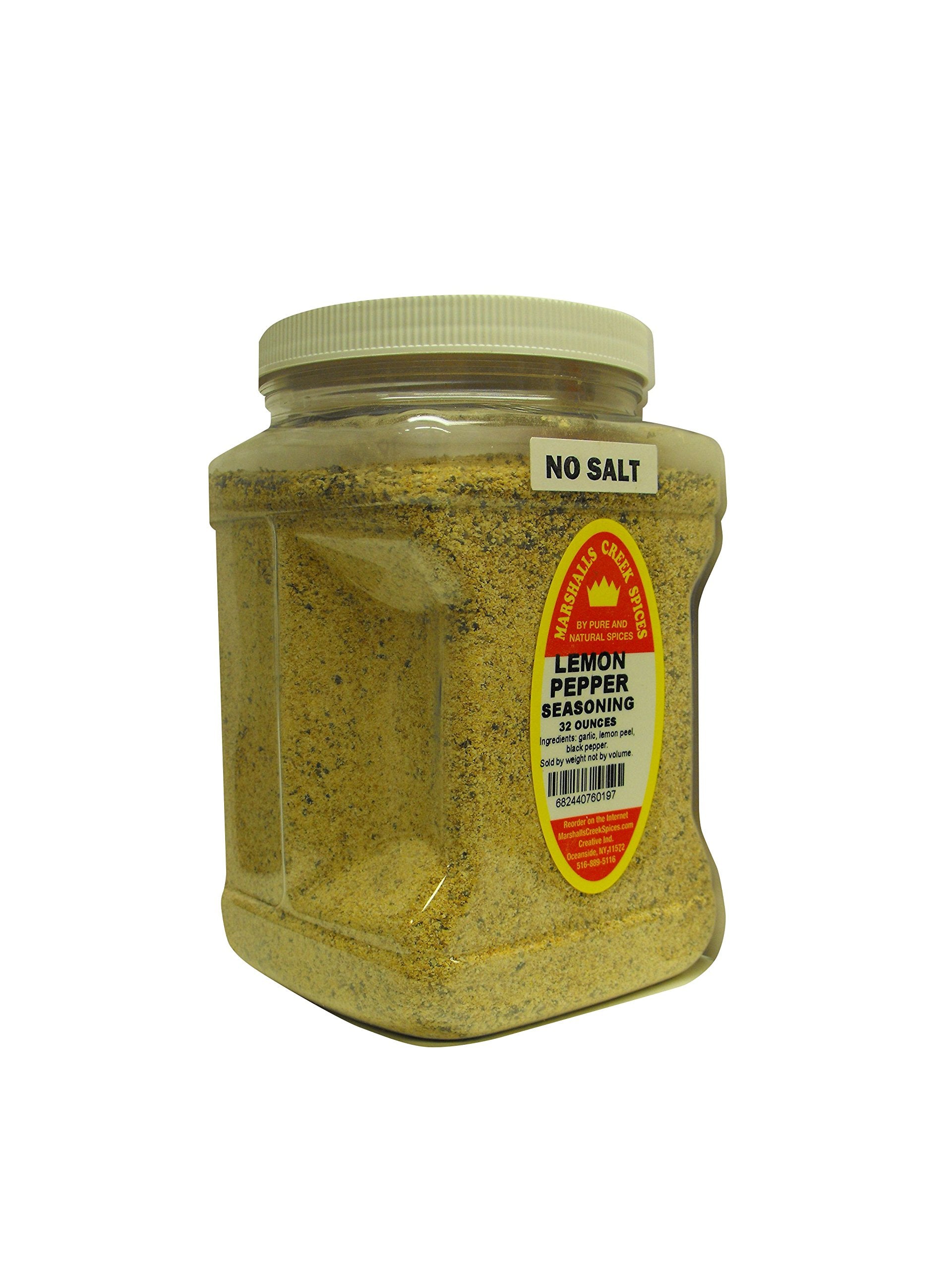 Family Size Marshalls Creek Spices Lemon Pepper No Salt Seasoning, 32 Ounce …