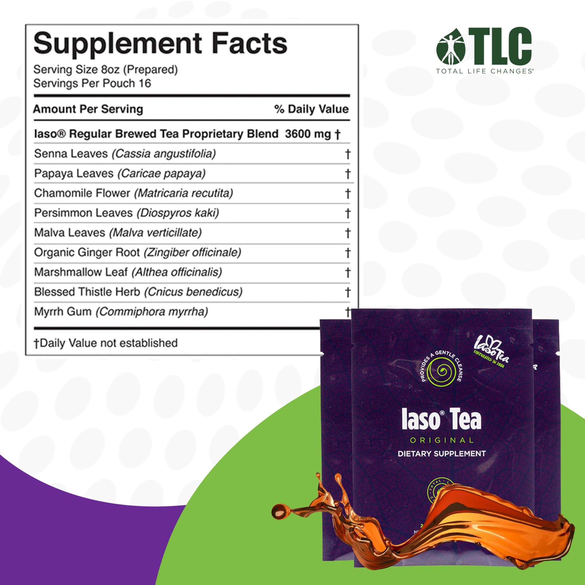 Iaso Brewed Tea (Original) - TLC Cleansing Tea & Refreshing Drink Formula for Balanced Lifestyle - 10 Convenient Sachets (5 Packs)