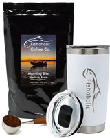 Fishoholic COFFEE CO. - "Morning Bite" Medium Roast Ground Coffee - Small Batch Arabica Beans - Roasted in the PNW