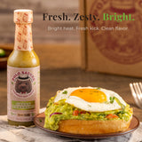 POLO Hot Sauce - Green Habanero Hot Sauce, Fresh Jalapeño & Salsa Verde Style, Small Batch Gourmet Sauce, Handcrafted in Florida, USA - Gluten Free