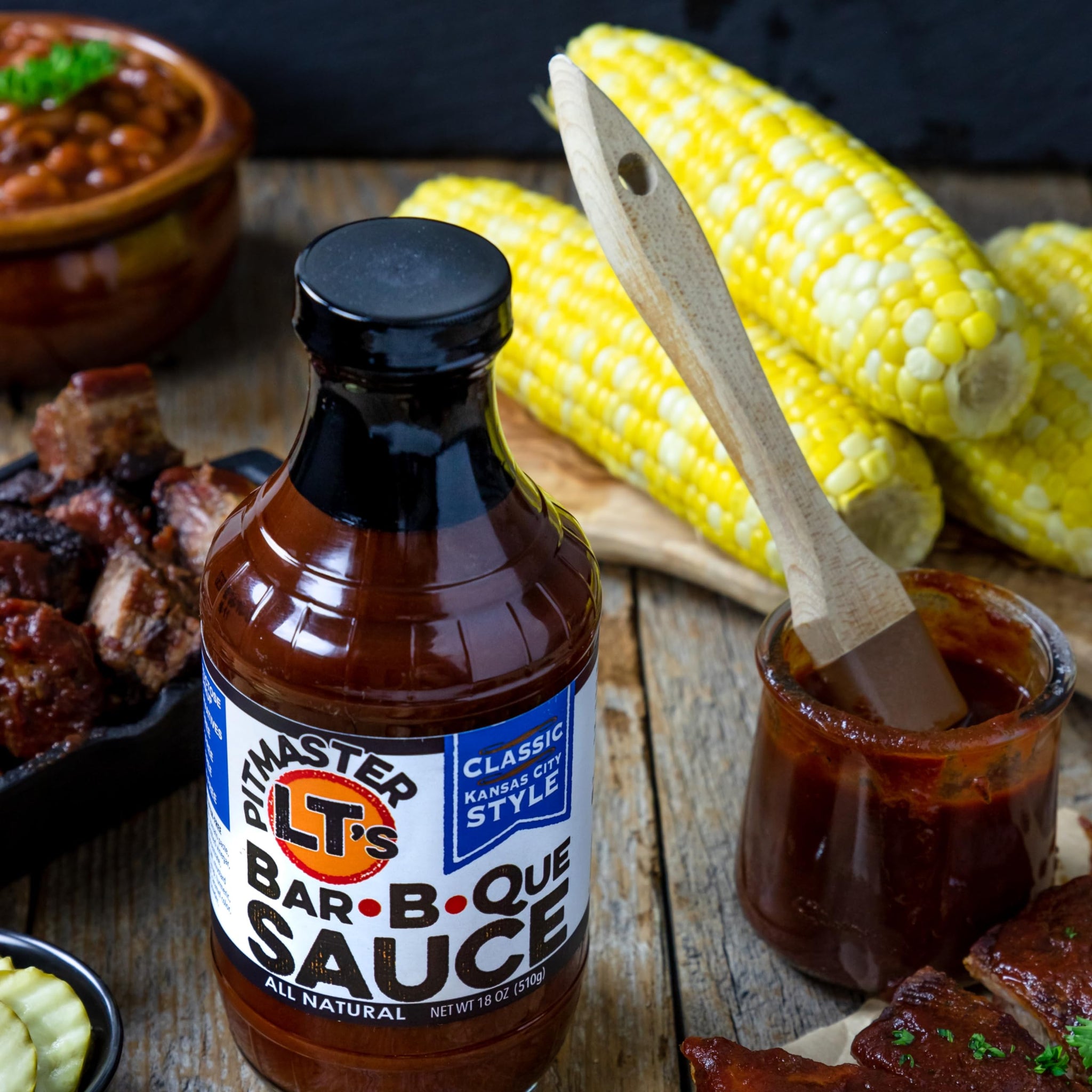 Pitmaster LT's Classic Kansas City Made BBQ Sauce | All-Natural, Smoky Sweet Craft Blend (19 oz)