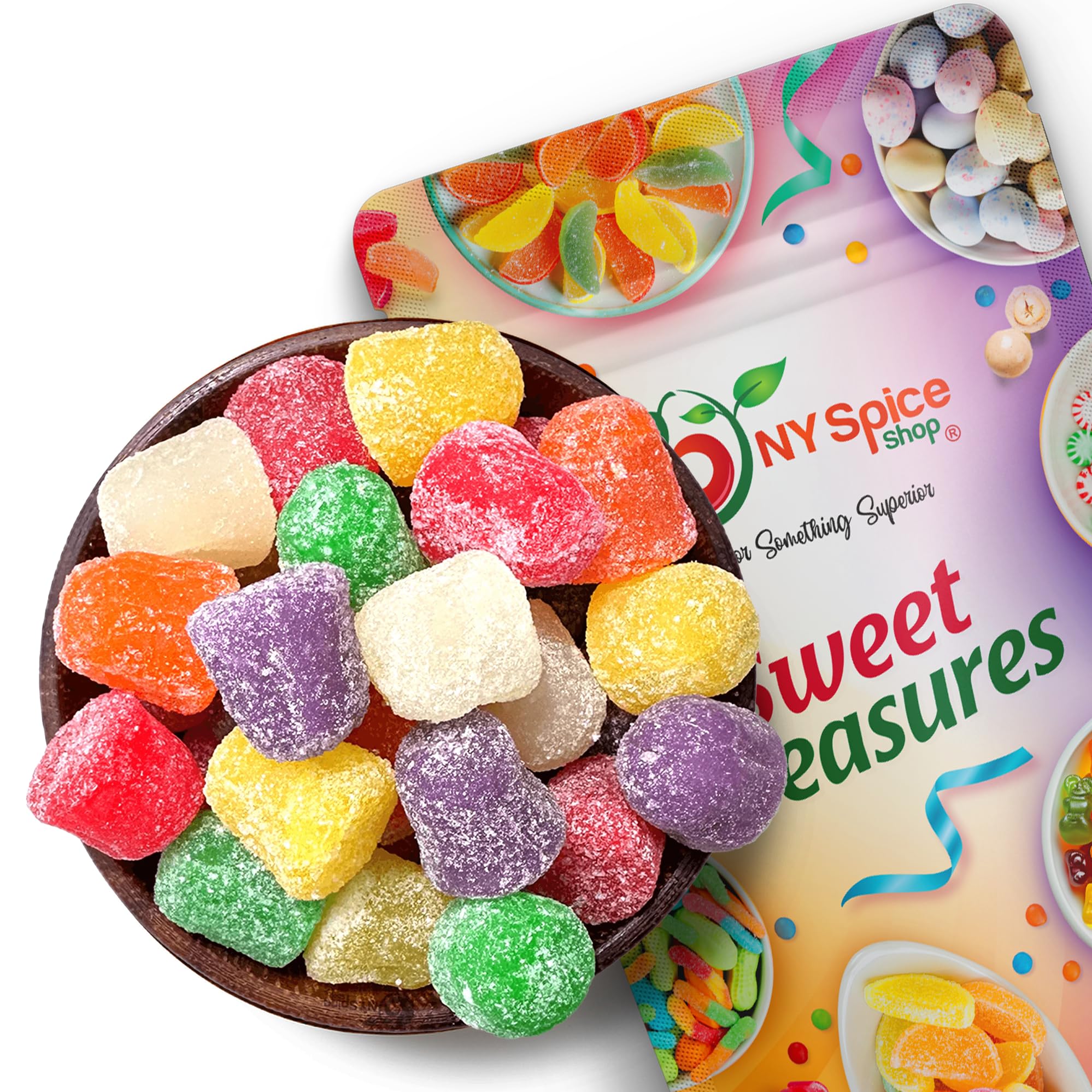 NY SPICE SHOP Assorted Spice Drops - Spice Drops - Gum Drops Candy - Gum Drops - Gumdrops - Spiced Gum Drops - Gumdrops Candy - Mini Gum Drops - Spicy